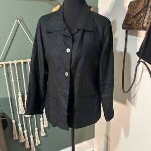 GAP Black Women's100% Linen Blazer Size Small (see description)